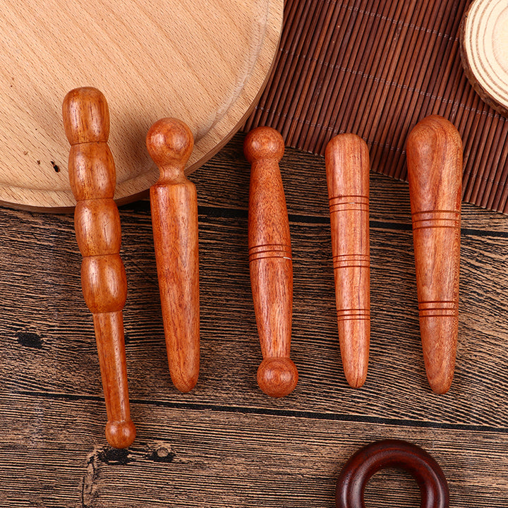 Premium Wooden Spa Massage Tool - Muscle Roller Stick for Cellulite Blasting, Deep Tissue Release, Foot and Body Self-Massage