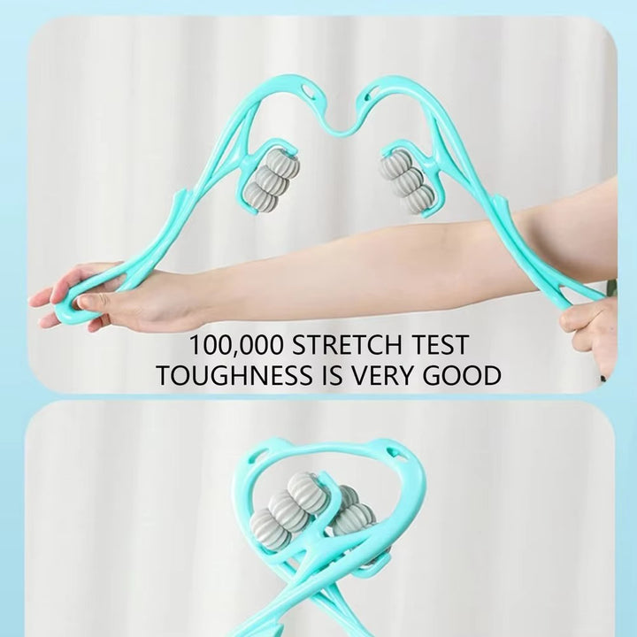Premium Handheld Neck Massager – Trigger Point Roller for Deep Tissue Pain Relief, Adjustable 360° Massage Balls for Neck, Shoulder, Back, and Arm, Lightweight and Portable Massage Tool for Home or Office Use