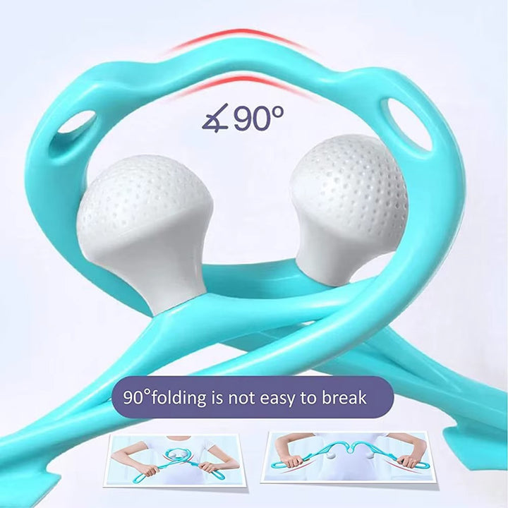 Premium Handheld Neck Massager – Trigger Point Roller for Deep Tissue Pain Relief, Adjustable 360° Massage Balls for Neck, Shoulder, Back, and Arm, Lightweight and Portable Massage Tool for Home or Office Use