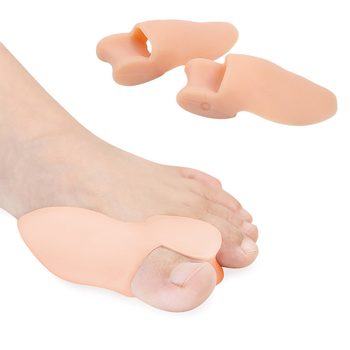 Premium Silicone Gel Bunion Corrector Toe Protector - 2PCS Orthotic Big Toe Separator & Valgus Adjuster for Foot Pain 