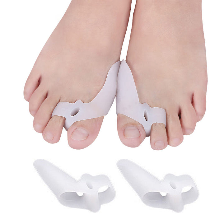 Premium Silicone Gel Bunion Corrector Toe Protector - 2PCS Orthotic Big Toe Separator & Valgus Adjuster for Foot Pain 