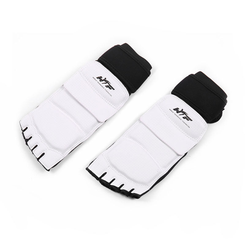 Premium Half Finger Boxing Gloves – Taekwondo, Karate, Muay Thai Training Gloves for Kids & Men – Foot Protector for  