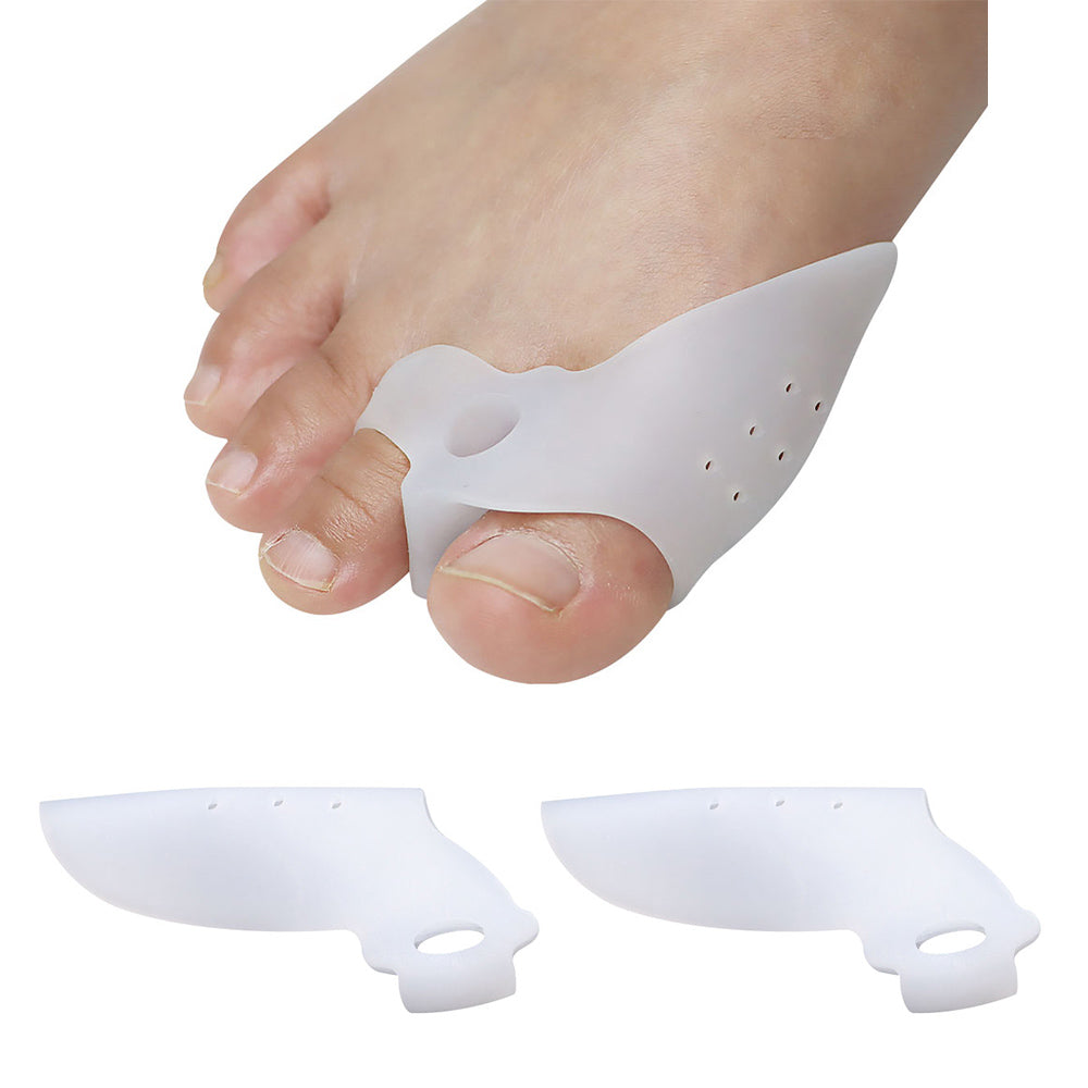 Premium Silicone Gel Bunion Corrector Toe Protector - 2PCS Orthotic Big Toe Separator & Valgus Adjuster for Foot Pain 