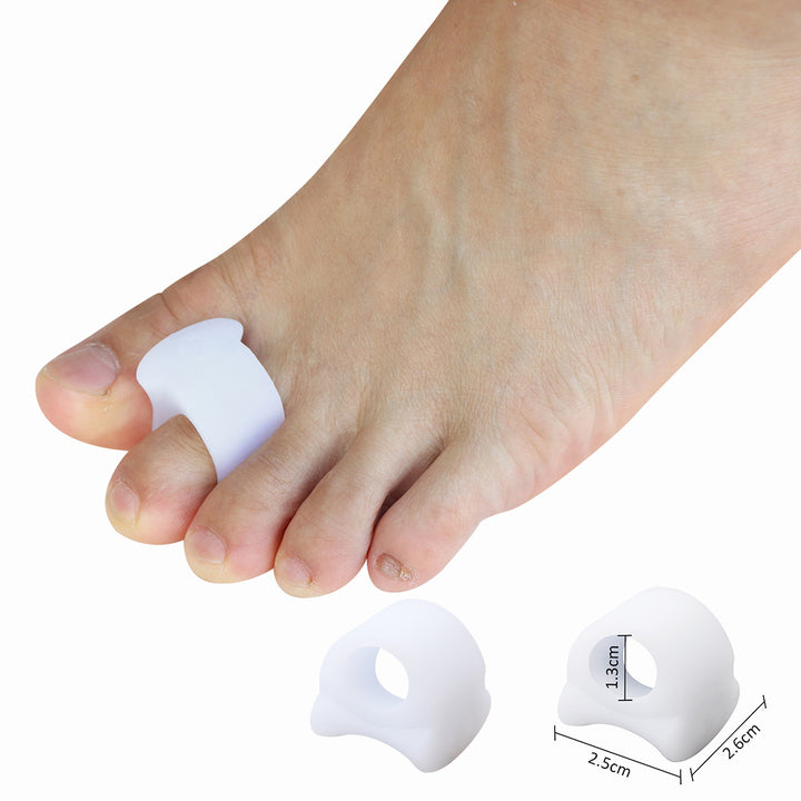 Premium Silicone Gel Bunion Corrector Toe Protector - 2PCS Orthotic Big Toe Separator & Valgus Adjuster for Foot Pain 