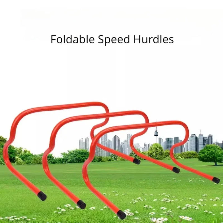 Premium Speed & Agility Training Hurdles – 15cm Adjustable Portable Hurdle Ladder for Soccer, Football, and Basketball – 