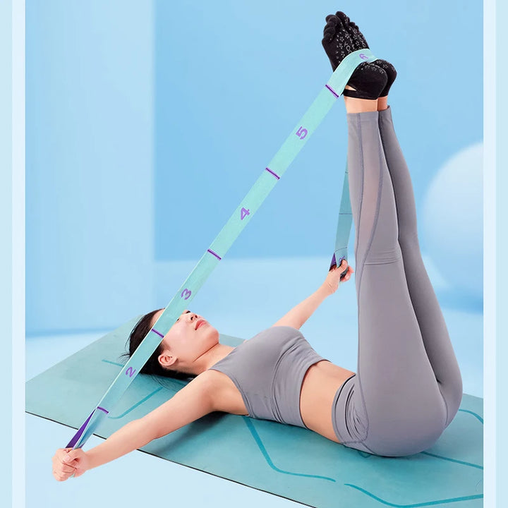 Hochwertiges Slimming Widerstandsband - Multifunktionaler Yoga-Dehngurt & Pilates-Gürtel, 8/9 Grid elastisches Trainingsband für Erwachsene, verstellbare Stärke & tragbares Design für Anfänger und Fitnessbegeisterte