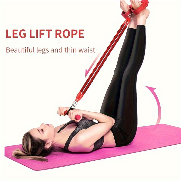 Premium Pedal Resistance Band Puller – Multi-Functional Home Exercise Equipment for Men, Adjustable Tension, Full Body 