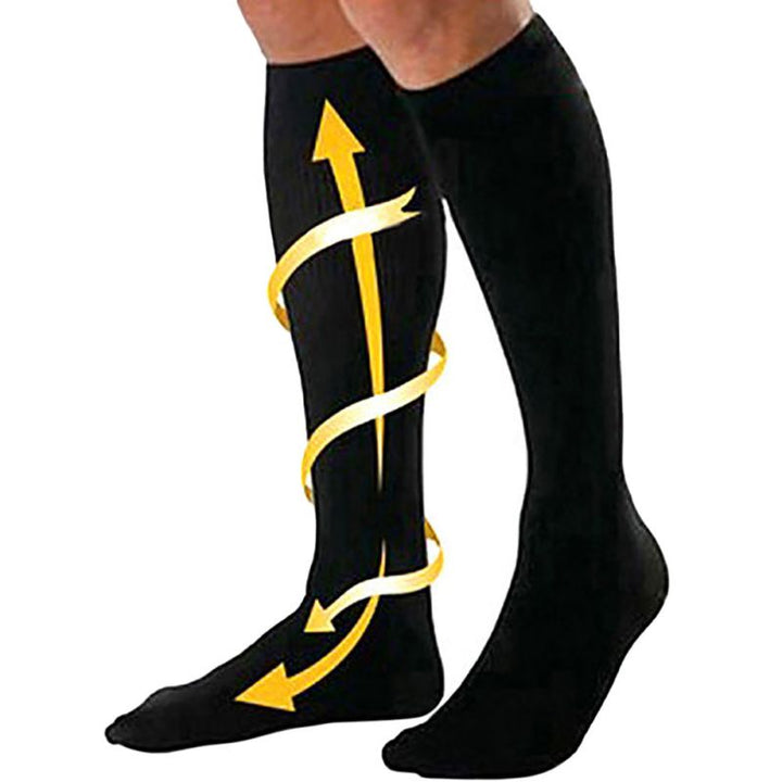 Premium Compression Socks for Men & Women – 6 Pairs, Black & Skin Color – Support for Varicose Veins, Swelling, Recovery, 