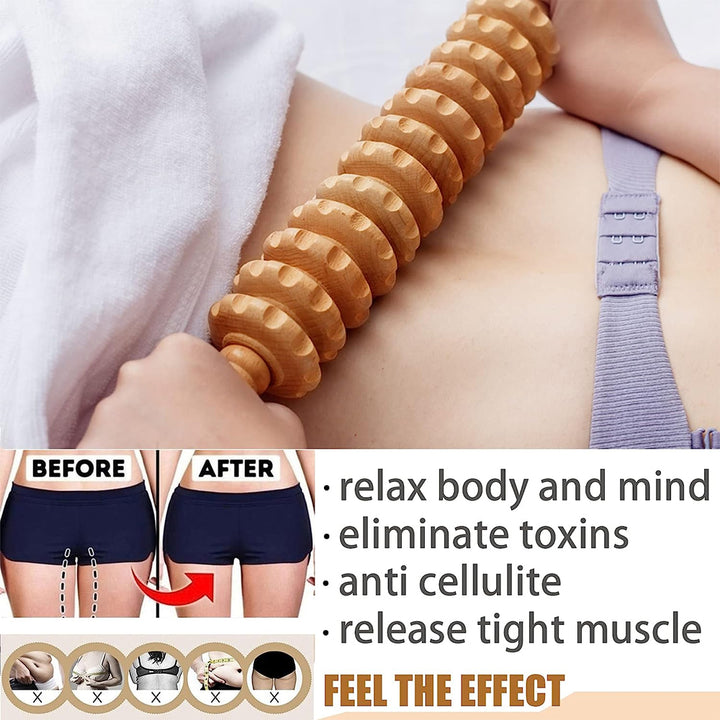 Premium Holztherapie-Massagewerkzeuge – Komplettset zur Körperformung, Anti-Cellulite, Lymphdrainage und Taillensculpting, ergonomisches Design für den professionellen und privaten Gebrauch