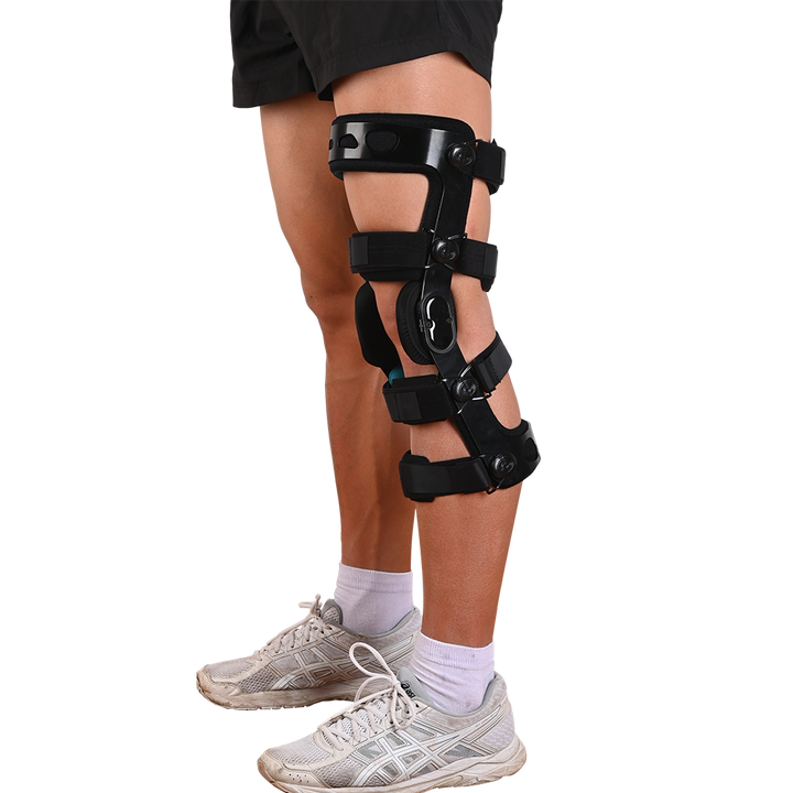 Premium Adjustable Hinged Knee Brace – ROM Orthosis for ACL, Meniscus, Ligament Injuries, and Post-Surgery Recovery, Orthoped