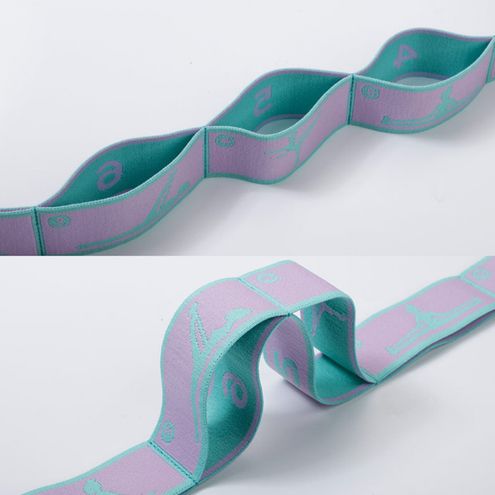 Hochwertiges Slimming Widerstandsband - Multifunktionaler Yoga-Dehngurt & Pilates-Gürtel, 8/9 Grid elastisches Trainingsband für Erwachsene, verstellbare Stärke & tragbares Design für Anfänger und Fitnessbegeisterte
