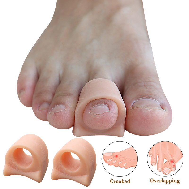 Premium Silicone Gel Bunion Corrector Toe Protector - 2PCS Orthotic Big Toe Separator & Valgus Adjuster for Foot Pain 