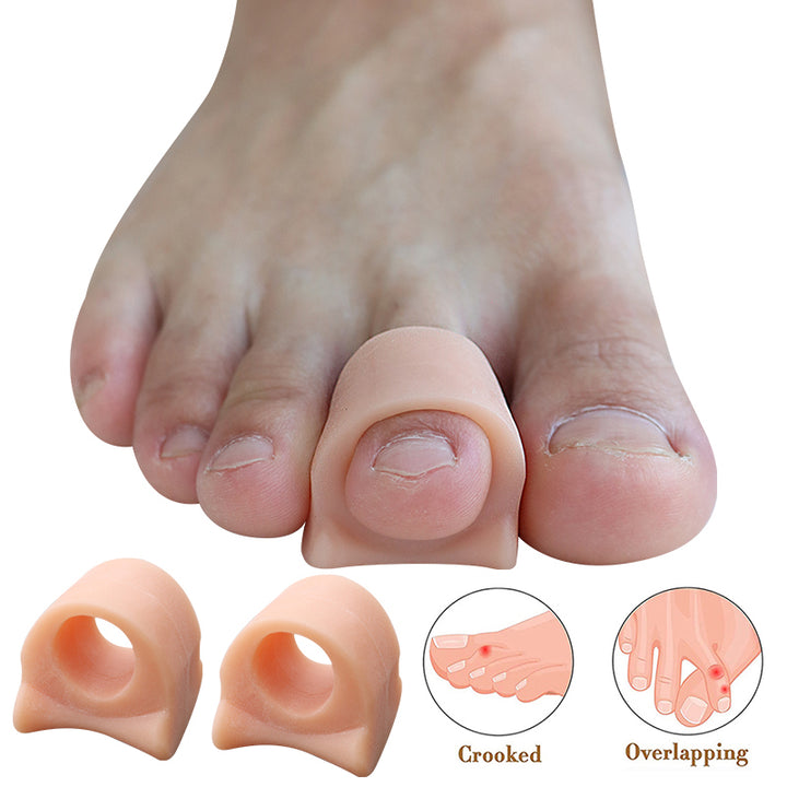Premium Silicone Gel Bunion Corrector Toe Protector - 2PCS Orthotic Big Toe Separator & Valgus Adjuster for Foot Pain 