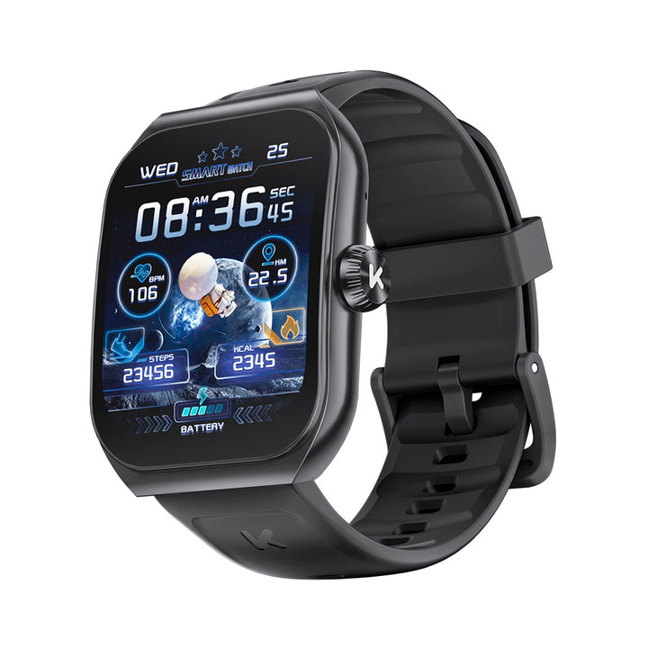 Premium-Smartwatch für Männer und Frauen, 1.96" AMOLED, Bluetooth-Anruf, 100+ Sportmodi, IP68 wasserdicht, Gesundheitsüberwachung, Schlaf- und Stressverfolgung, kabelloses Laden