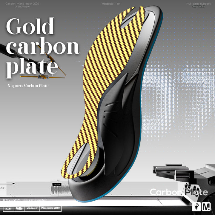 Premium Basketball Insoles with Customized Carbon Plate for High Strength, Elasticity & Speed – Anti-Return Technology for 
