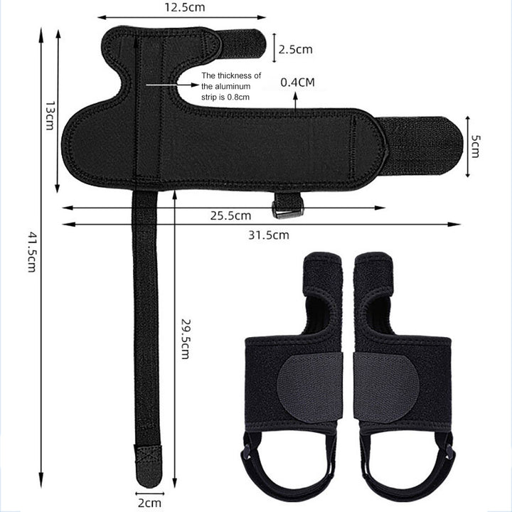 Premium Toe Corrector Orthotics for Hallux Valgus - Adjustable Hammer Toe Protector with Aluminum Strip and Velcro - Soft, 