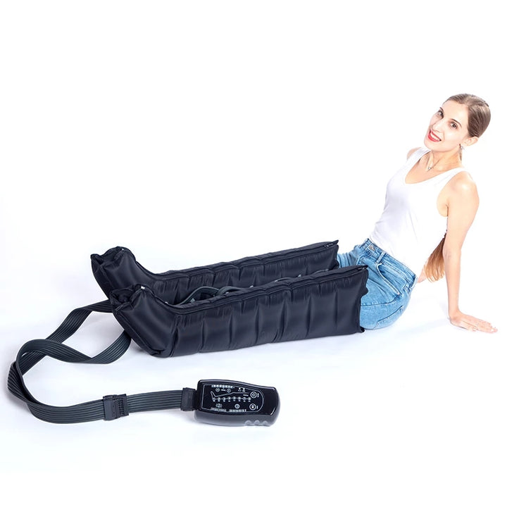 Premium Air Compression Massager for Legs and Body - 8 Cavity Pressure Therapy System, Adjustable Size XL to XXXL for 