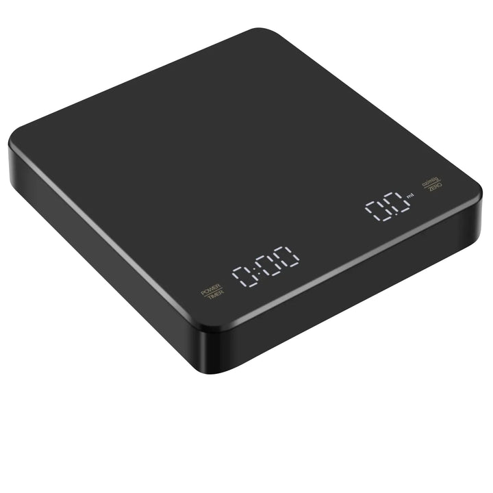 Premium Digitale Kaffeewaage - Eingebaute Batterie, Automatischer Timer, 3kg Kapazität, 0,1g Präzision, Ideal für Pour Over & Espresso, Type-C Ladeanschluss, Hitzebeständige Oberfläche, Multi-Einheiten-Modus für die Küche und mehr