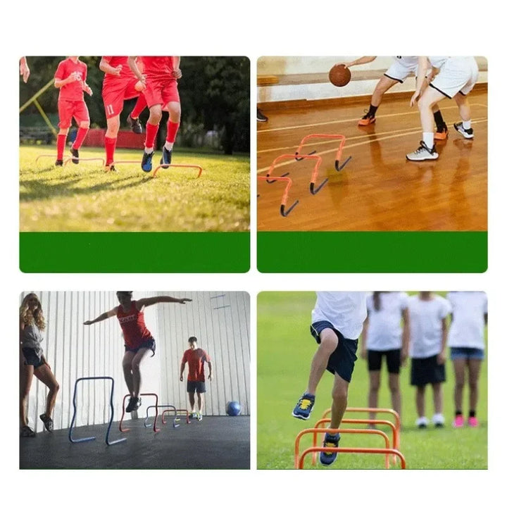 Premium Speed & Agility Training Hurdles – 15cm Adjustable Portable Hurdle Ladder for Soccer, Football, and Basketball – 