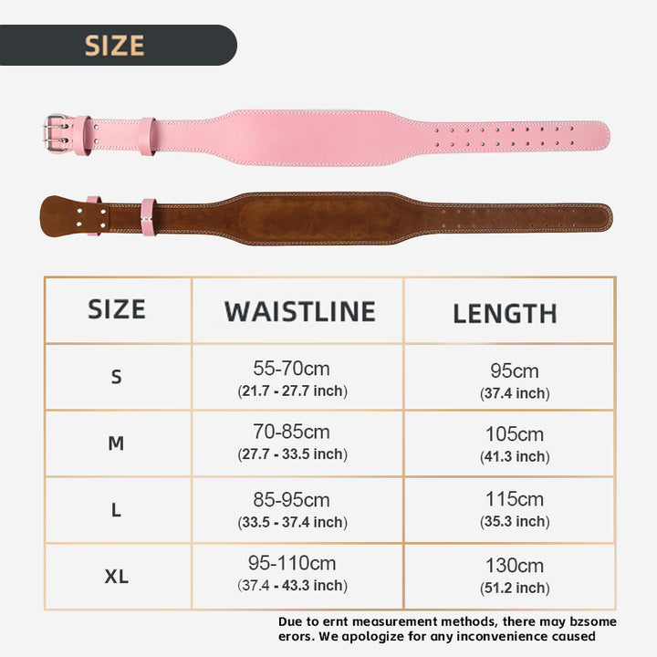 Premium Weight Lifting Belt for Women – 10.5cm Wide Gym Fitness Back Support Belt for Squats, Powerlifting, Cross Training, 