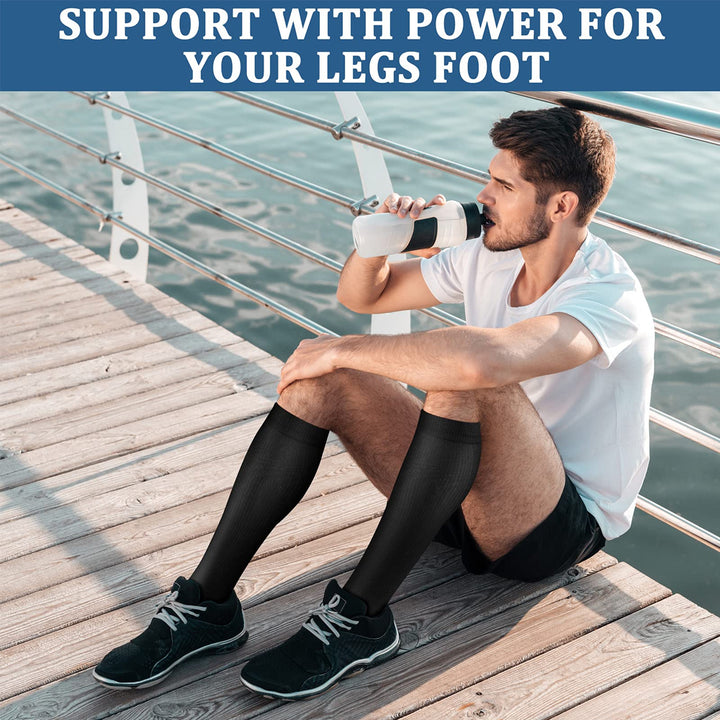 Premium Compression Socks 20-30mmHg for Men & Women – Medical Nursing Stockings for Varicose Veins, Edema, Pregnancy