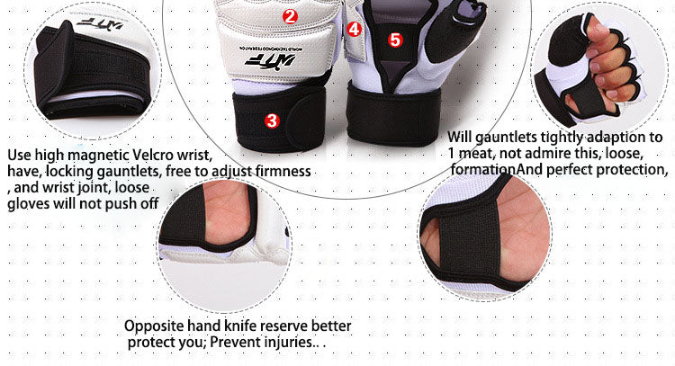 Premium Half Finger Boxing Gloves – Taekwondo, Karate, Muay Thai Training Gloves for Kids & Men – Foot Protector for  