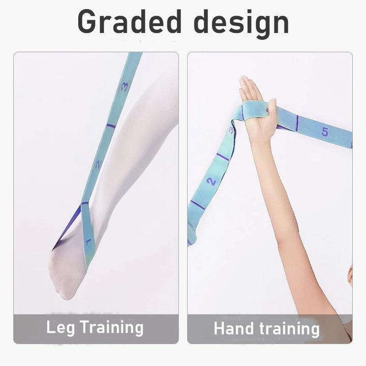 Hochwertiges Slimming Widerstandsband - Multifunktionaler Yoga-Dehngurt & Pilates-Gürtel, 8/9 Grid elastisches Trainingsband für Erwachsene, verstellbare Stärke & tragbares Design für Anfänger und Fitnessbegeisterte
