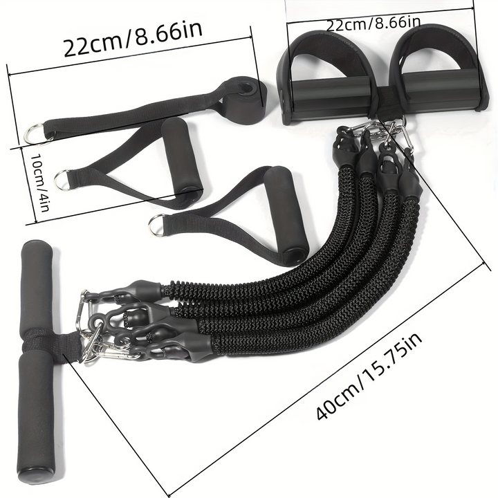 Premium Pedal Resistance Band Puller – Multi-Functional Home Exercise Equipment for Men, Adjustable Tension, Full Body 