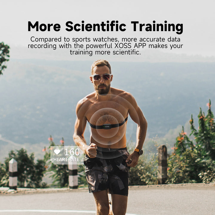 Premium Chest Strap Heart Rate Monitor – Bluetooth & ANT+ for Cycling, Running, Hiking, Fitness, Smart Bicycle Sensor