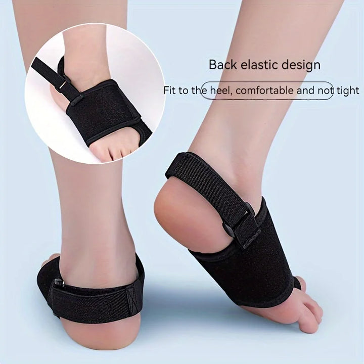Premium Toe Corrector Orthotics for Hallux Valgus - Adjustable Hammer Toe Protector with Aluminum Strip and Velcro - Soft, 