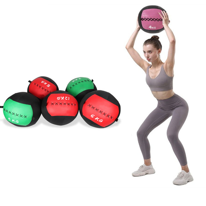 Premium Adjustable Medicine Wall Ball – Empty 2-12kg Core Training Ball for CrossFit, Gym, Strength, and Balance Exercises