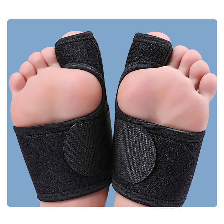 Premium Toe Corrector Orthotics for Hallux Valgus - Adjustable Hammer Toe Protector with Aluminum Strip and Velcro - Soft, 