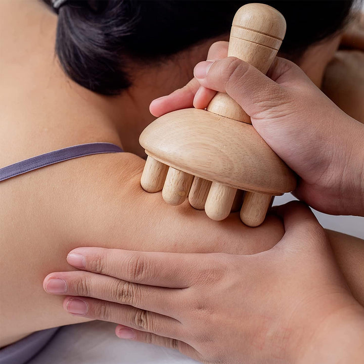 Premium Holztherapie-Massagewerkzeuge – Komplettset zur Körperformung, Anti-Cellulite, Lymphdrainage und Taillensculpting, ergonomisches Design für den professionellen und privaten Gebrauch