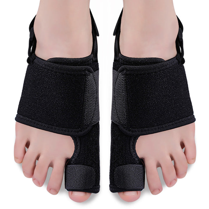 Premium Toe Corrector Orthotics for Hallux Valgus - Adjustable Hammer Toe Protector with Aluminum Strip and Velcro - Soft, 
