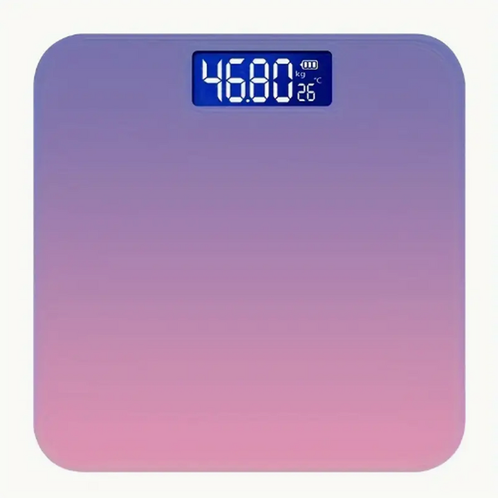 Premium Gradient Color Intelligent LCD Electronic Scale – Digital Display Glass Weight Scale, Accurate 0.2-180kg Measurement,