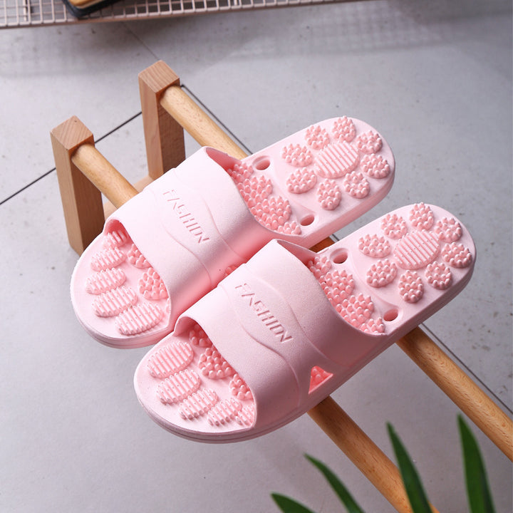 Premium Extra Große Akupunktur-Massage-Slipper – Rutschfestes Hohldesign für den Innenbereich und das Badezimmer, Bequeme Sohlenunterstützung für Männer und Frauen, Ideal für Entspannung und Fußtherapie