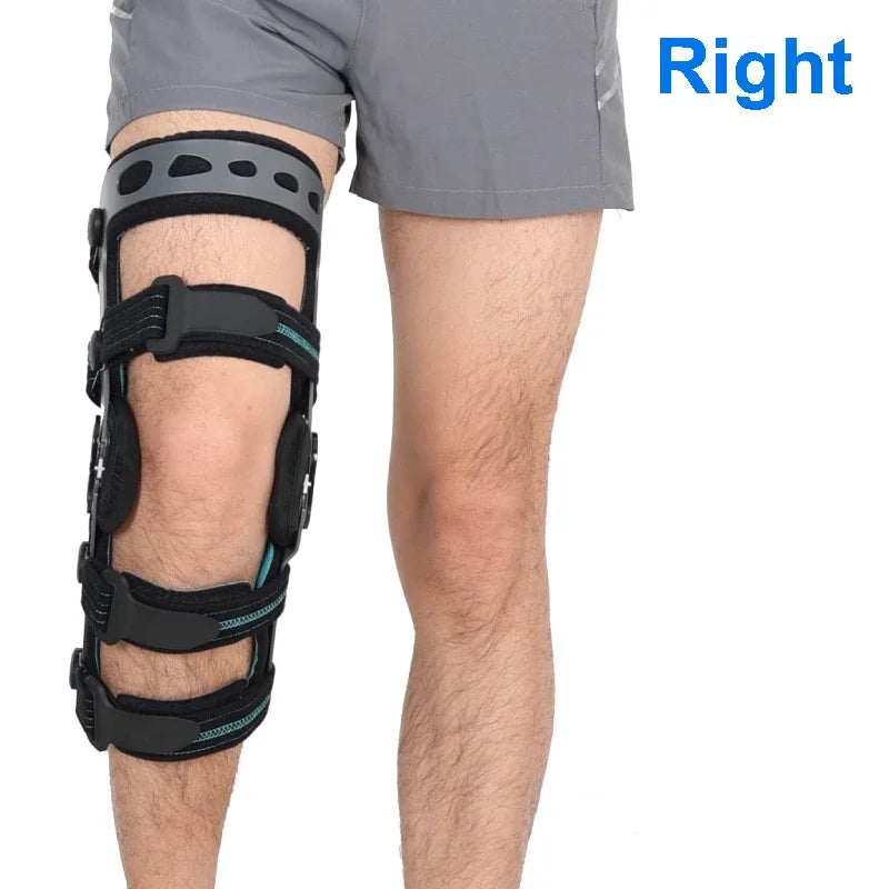 Premium Adjustable Hinged Knee Brace – ROM Orthosis for ACL, Meniscus, Ligament Injuries, and Post-Surgery Recovery, Orthoped