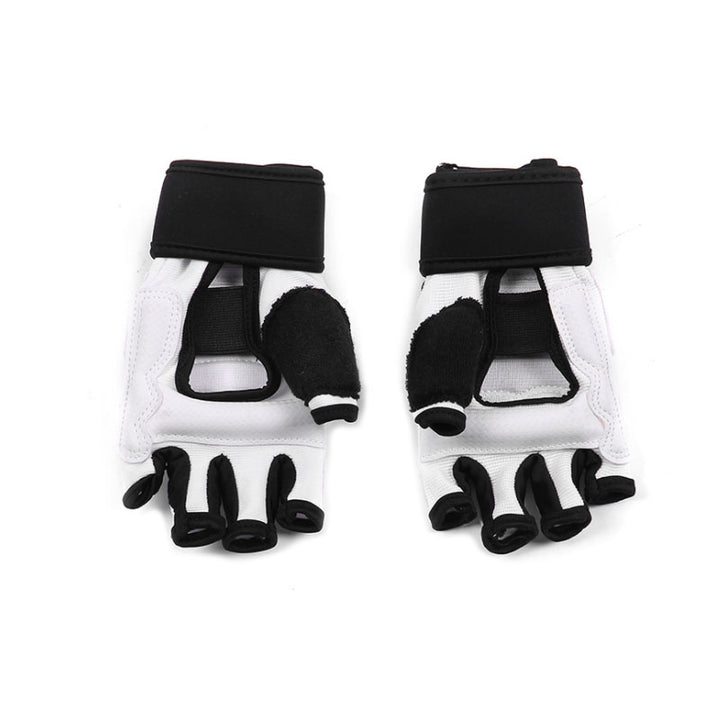 Premium Half Finger Boxing Gloves – Taekwondo, Karate, Muay Thai Training Gloves for Kids & Men – Foot Protector for  