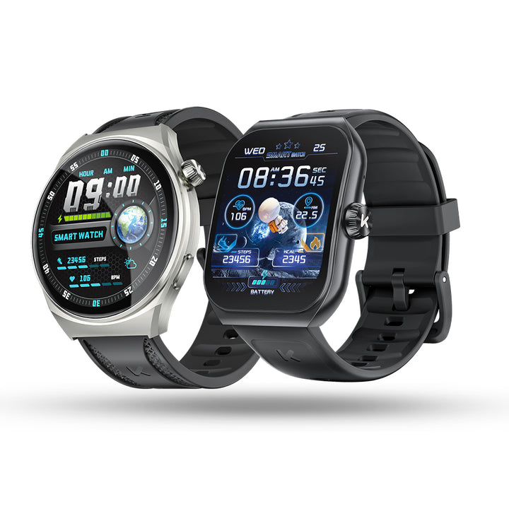 Premium-Smartwatch für Männer und Frauen, 1.96" AMOLED, Bluetooth-Anruf, 100+ Sportmodi, IP68 wasserdicht, Gesundheitsüberwachung, Schlaf- und Stressverfolgung, kabelloses Laden