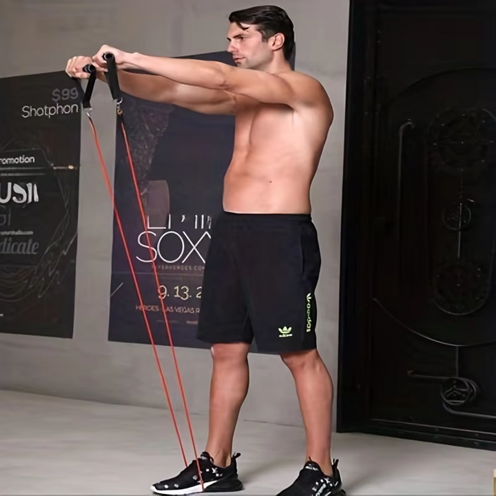 Premium 11pcs TPE Resistance Bands Set – Includes Door Anchor, Handles, Leg Ankle Straps, Carry Bag for Home Gym, Full Body 
