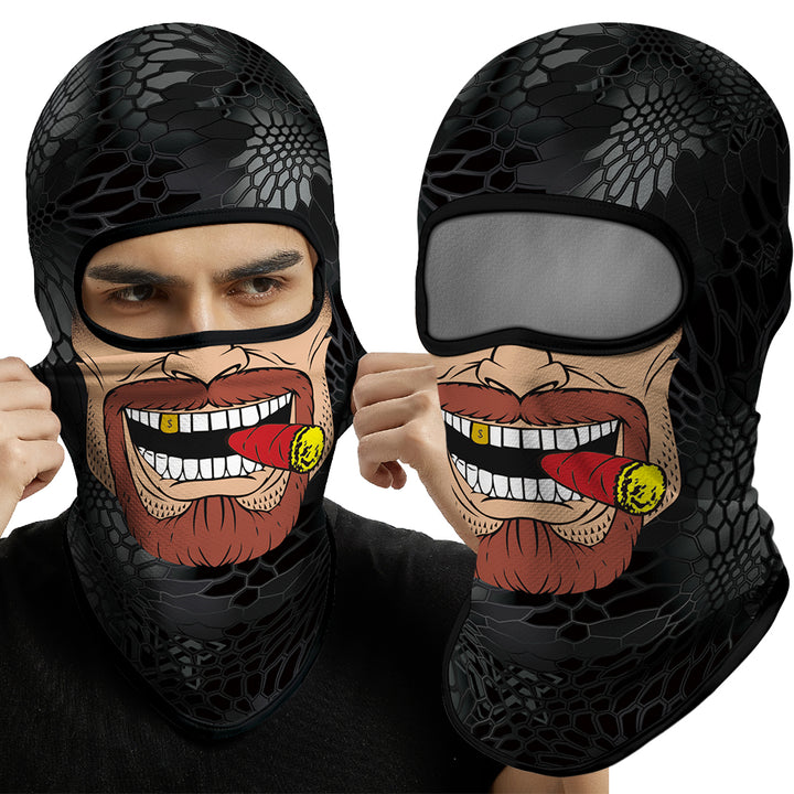 Premium Vollgesichts-Balaclava-Ski-Maske – Winterwärmer für Radfahren, Motorradfahren, Snowboarden, Helmfutter, UV-Schutz, schnell trocknender Coolmax-Stoff für Männer und Outdoor-Aktivitäten