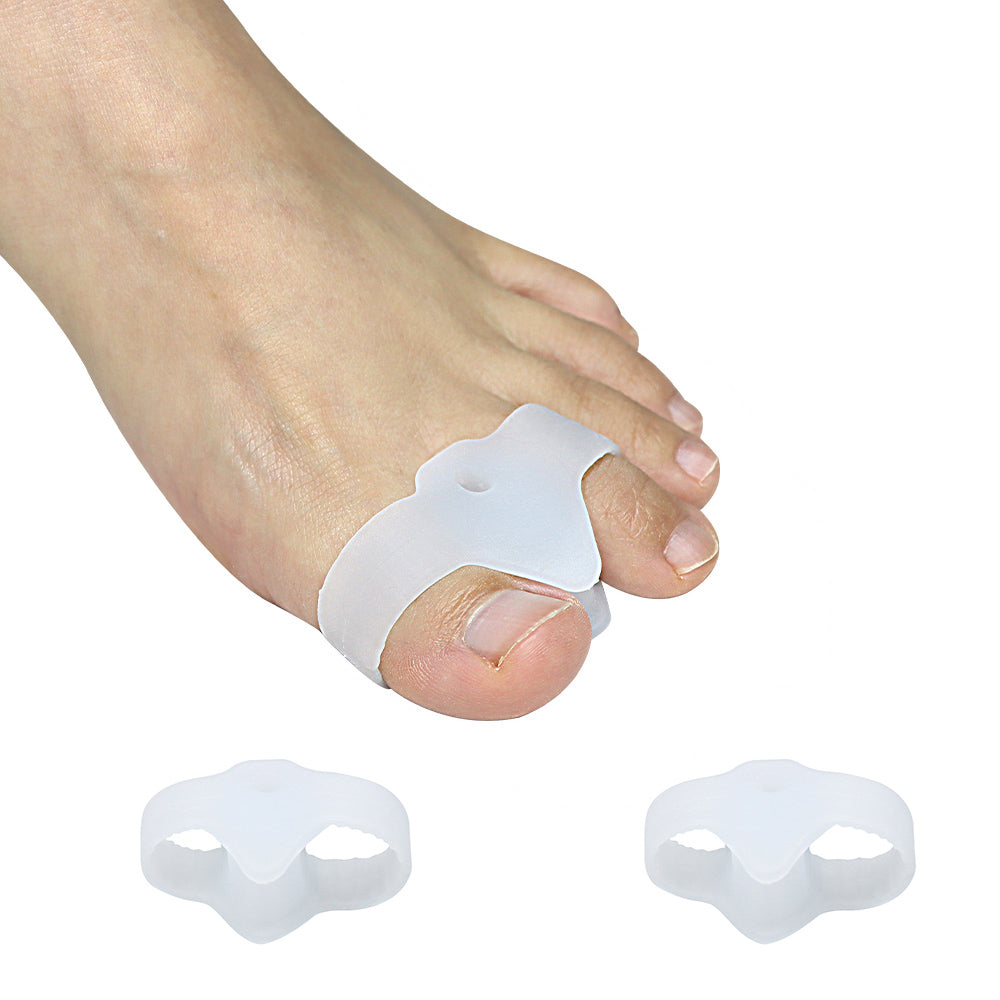 Premium Silicone Gel Bunion Corrector Toe Protector - 2PCS Orthotic Big Toe Separator & Valgus Adjuster for Foot Pain 