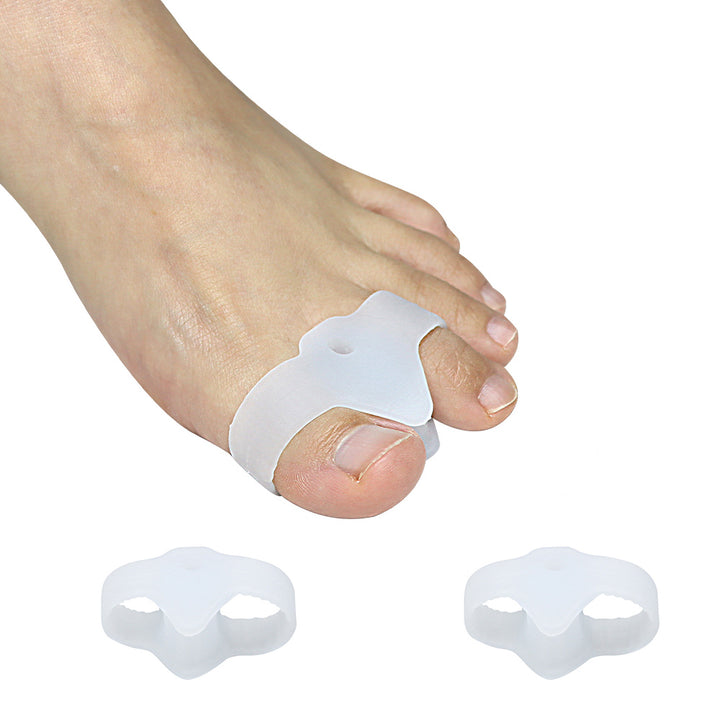 Premium Silicone Gel Bunion Corrector Toe Protector - 2PCS Orthotic Big Toe Separator & Valgus Adjuster for Foot Pain 