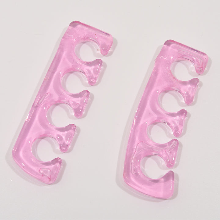 Premium Soft Silicone Toe and Finger Separators – Flexible Nail Polish Pedicure Tools for Spa and Home Use, Comfortable