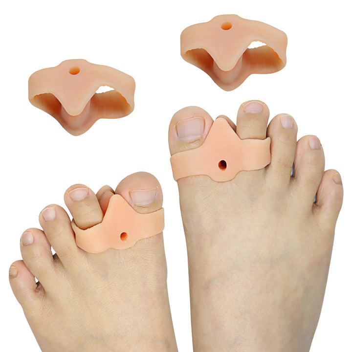 Premium Silicone Gel Bunion Corrector Toe Protector - 2PCS Orthotic Big Toe Separator & Valgus Adjuster for Foot Pain 