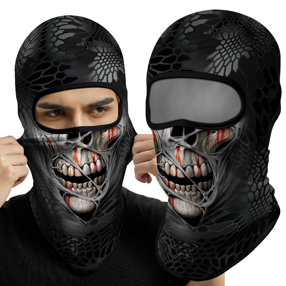 Premium Vollgesichts-Balaclava-Ski-Maske – Winterwärmer für Radfahren, Motorradfahren, Snowboarden, Helmfutter, UV-Schutz, schnell trocknender Coolmax-Stoff für Männer und Outdoor-Aktivitäten