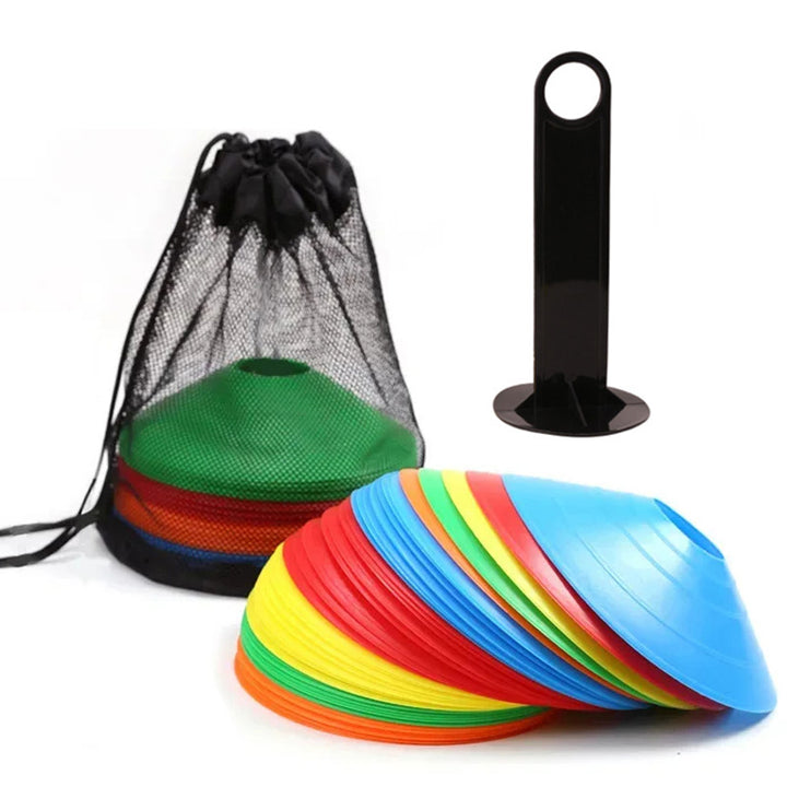 Premium Soccer Training Cones – Set of 10/20/30/50 Agility Discs for Football & Sports Training – Durable PE Material, Bright