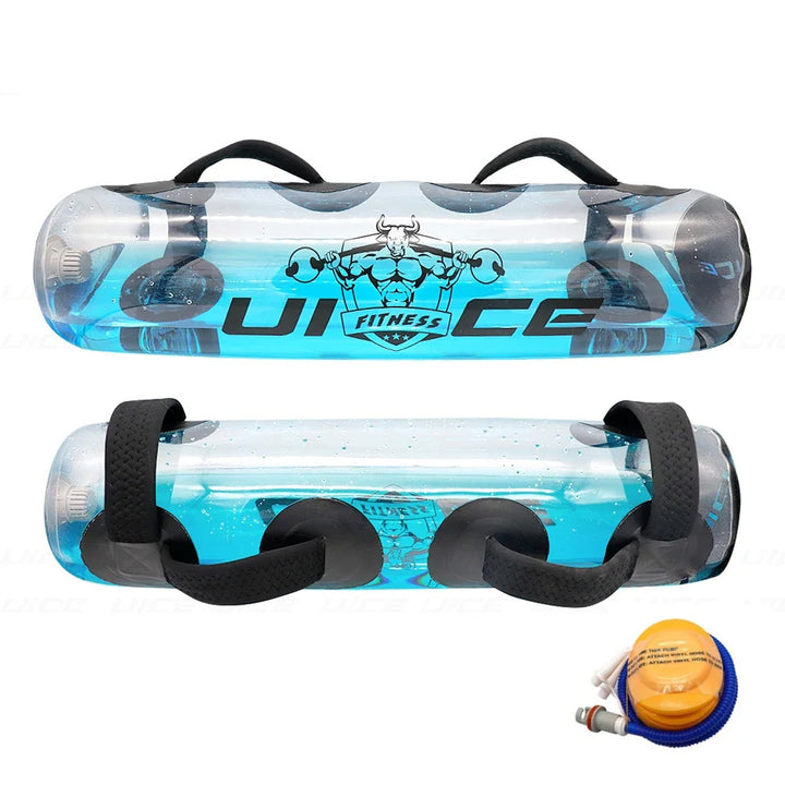 Premium Fitness Aqua Bag – Verstellbare Wassergewicht-Sandtasche für Core-Training & Ganzkörper-Workout – Langlebiges PVC, Trainingsgerät für das Home Gym für CrossFit & Bodybuilding – 20KG/35KG Kapazität, inklusive Pumpe