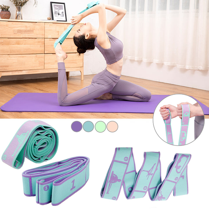 Hochwertiges Slimming Widerstandsband - Multifunktionaler Yoga-Dehngurt & Pilates-Gürtel, 8/9 Grid elastisches Trainingsband für Erwachsene, verstellbare Stärke & tragbares Design für Anfänger und Fitnessbegeisterte