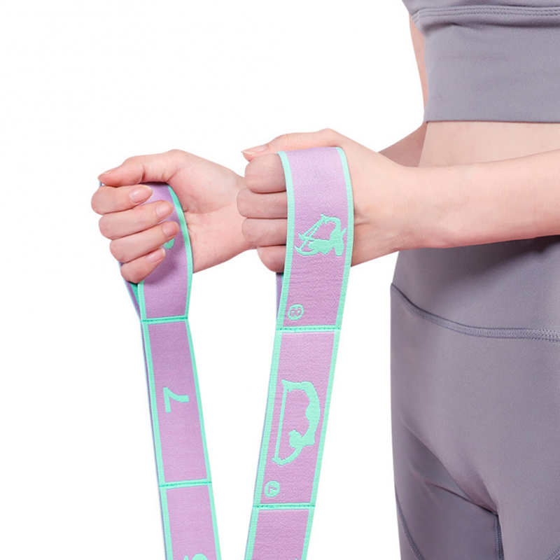 Hochwertiges Slimming Widerstandsband - Multifunktionaler Yoga-Dehngurt & Pilates-Gürtel, 8/9 Grid elastisches Trainingsband für Erwachsene, verstellbare Stärke & tragbares Design für Anfänger und Fitnessbegeisterte